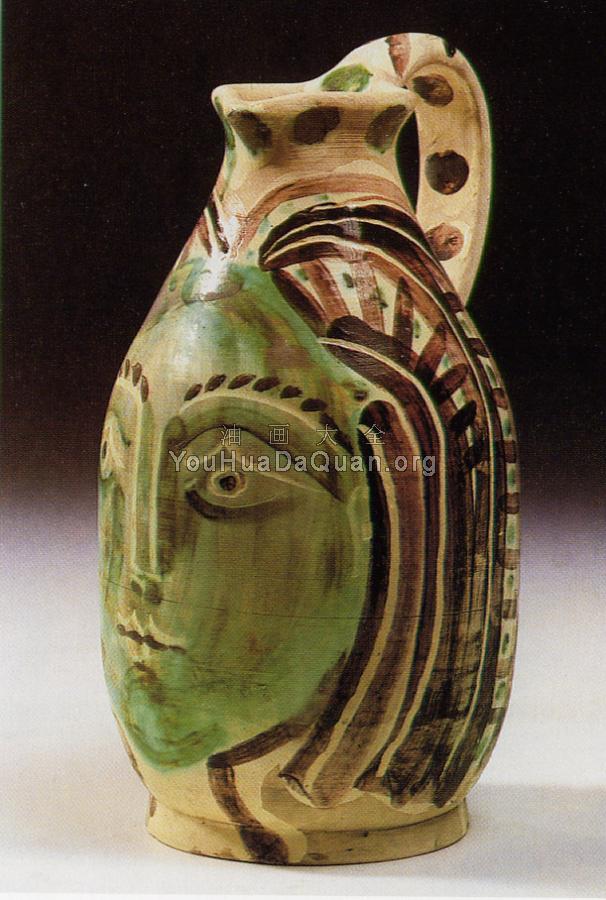 一个女人的脸 - 巴勃罗·毕加索